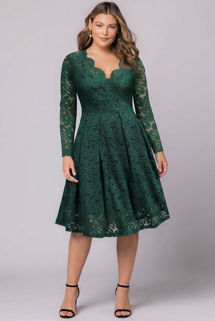 Sophia Floral Lace Cocktail Dress