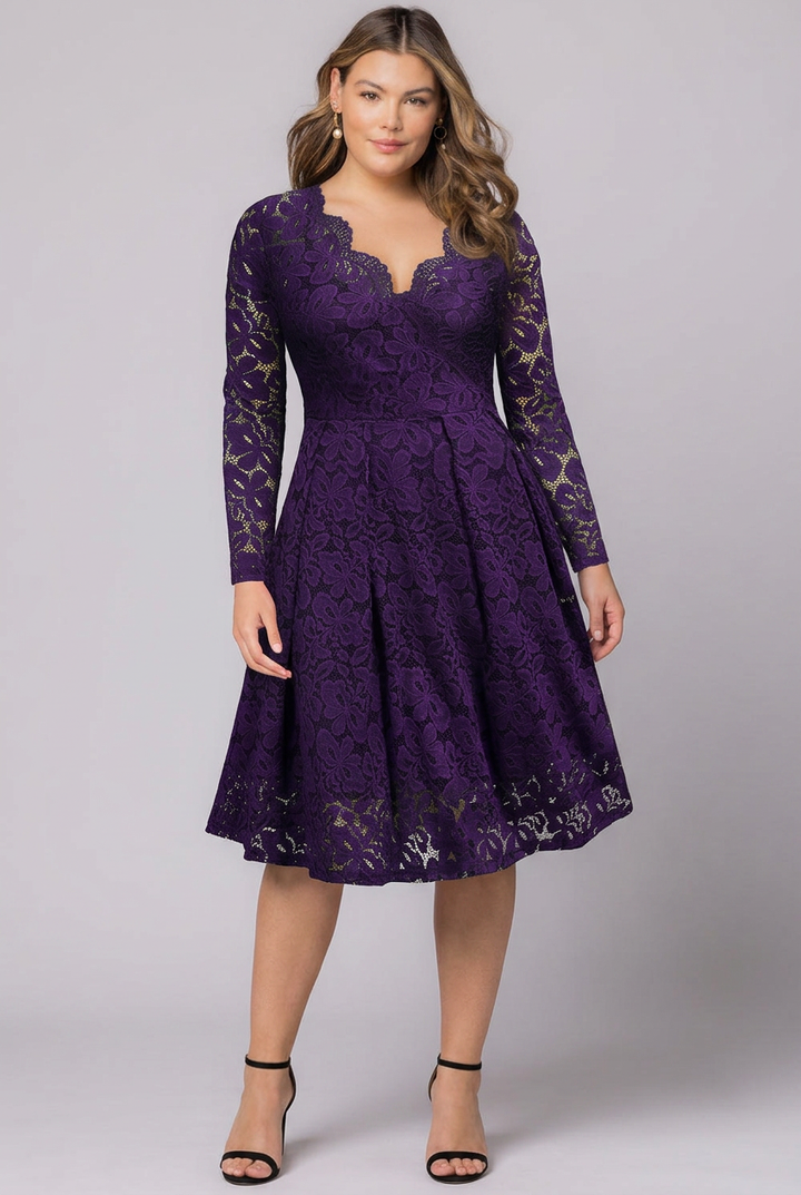 Sophia Floral Lace Cocktail Dress