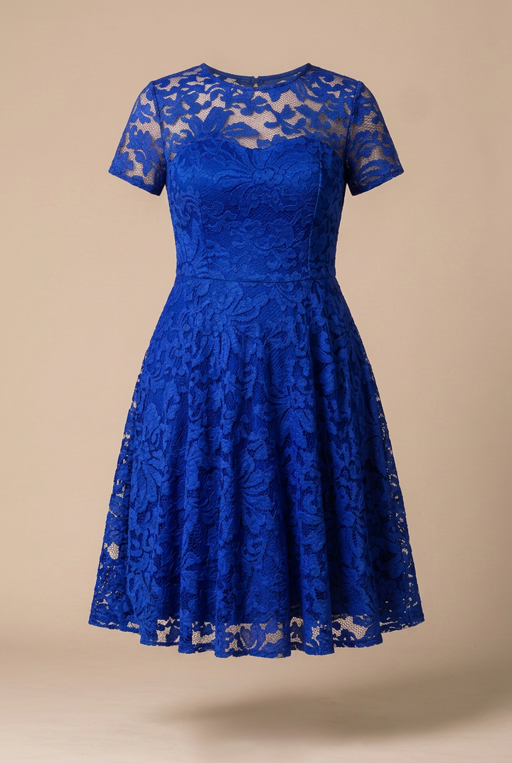 Starry Sequined Lace Cocktail Dress - Sale!
