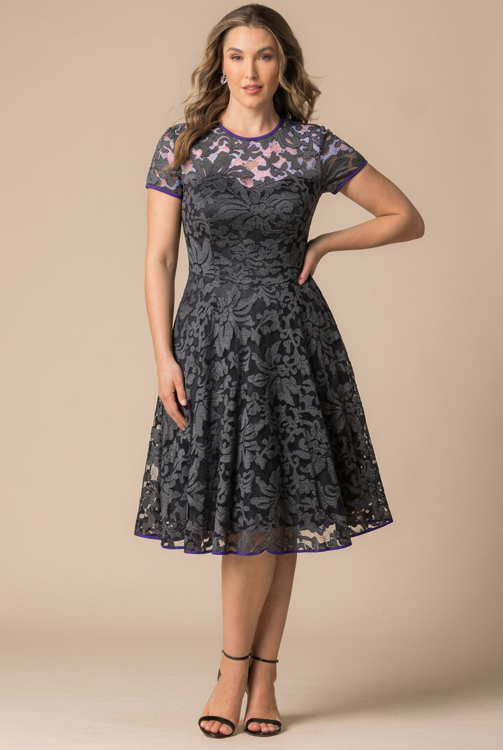 Starry Sequined Lace Cocktail Dress - Sale!