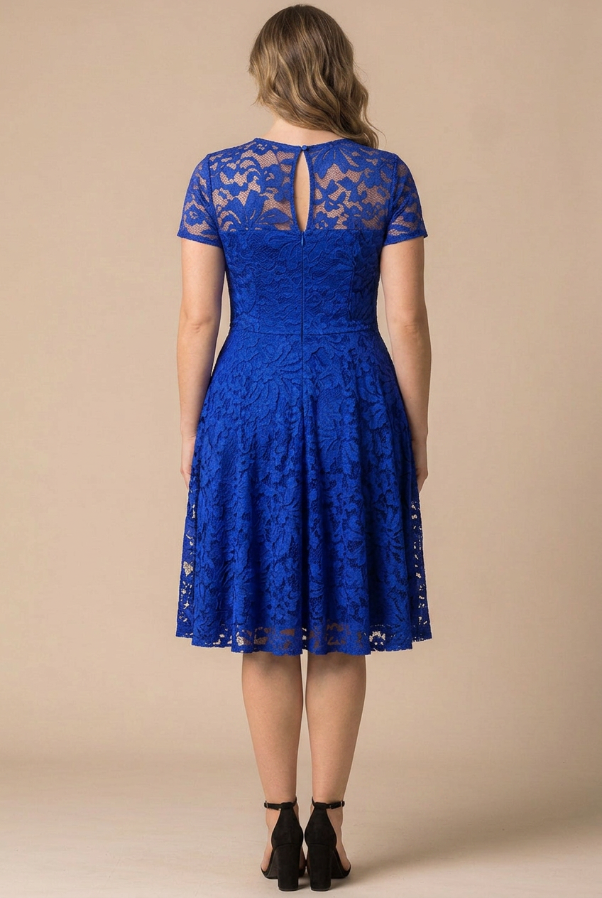 Starry Sequined Lace Cocktail Dress - Sale!