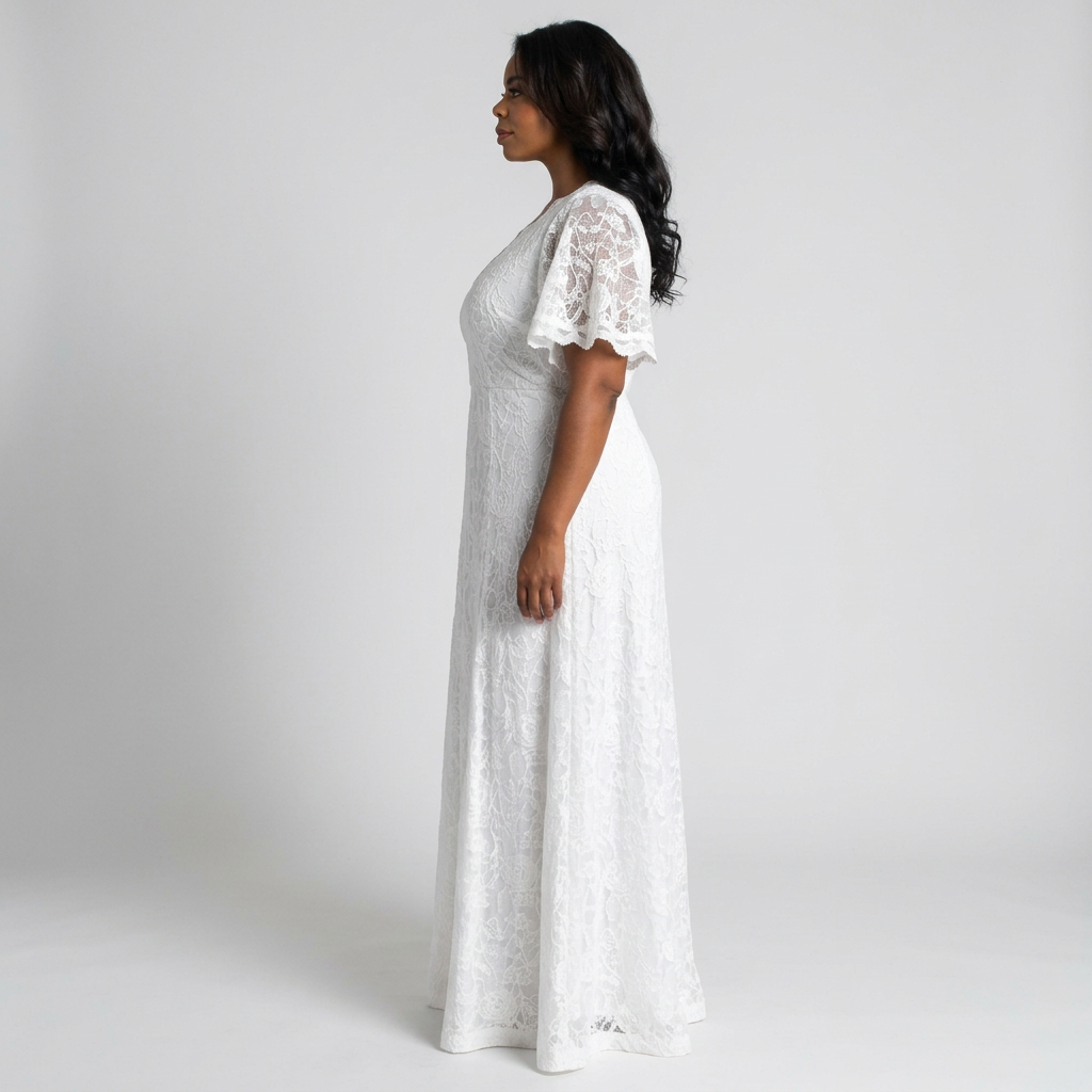 Blissful Lace Maxi Wedding Gown – Sale!
