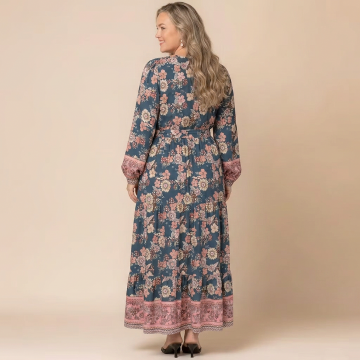Wanderlust Border Print Maxi Dress