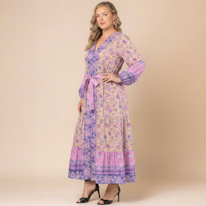 Wanderlust Border Print Maxi Dress