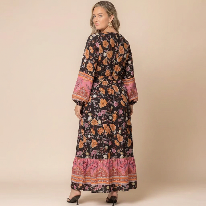 Wanderlust Border Print Maxi Dress