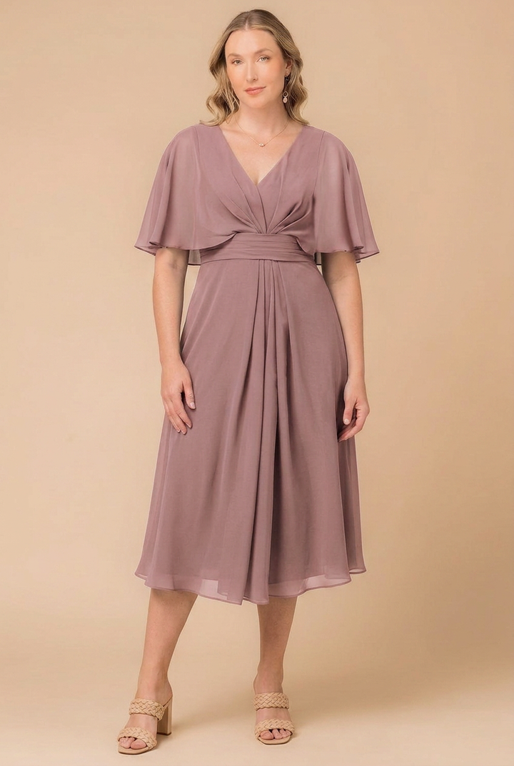Whispered Elegance Midi Dress