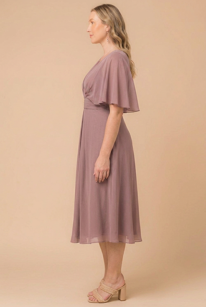 Whispered Elegance Midi Dress
