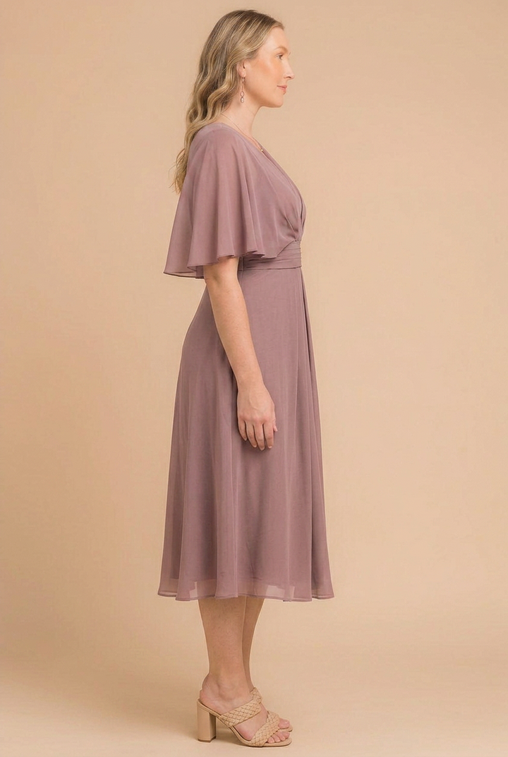 Whispered Elegance Midi Dress