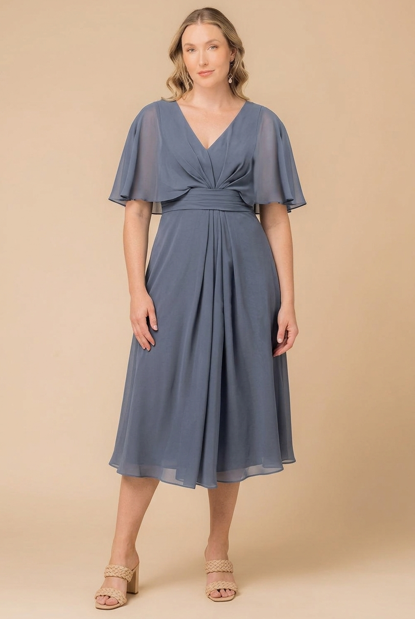 Whispered Elegance Midi Dress