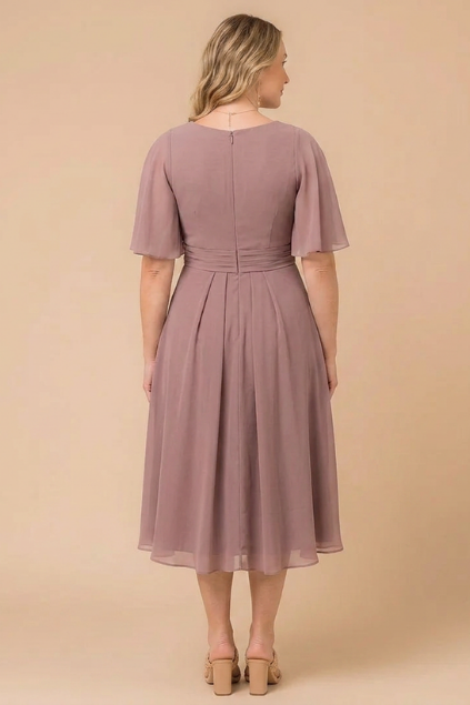 Whispered Elegance Midi Dress