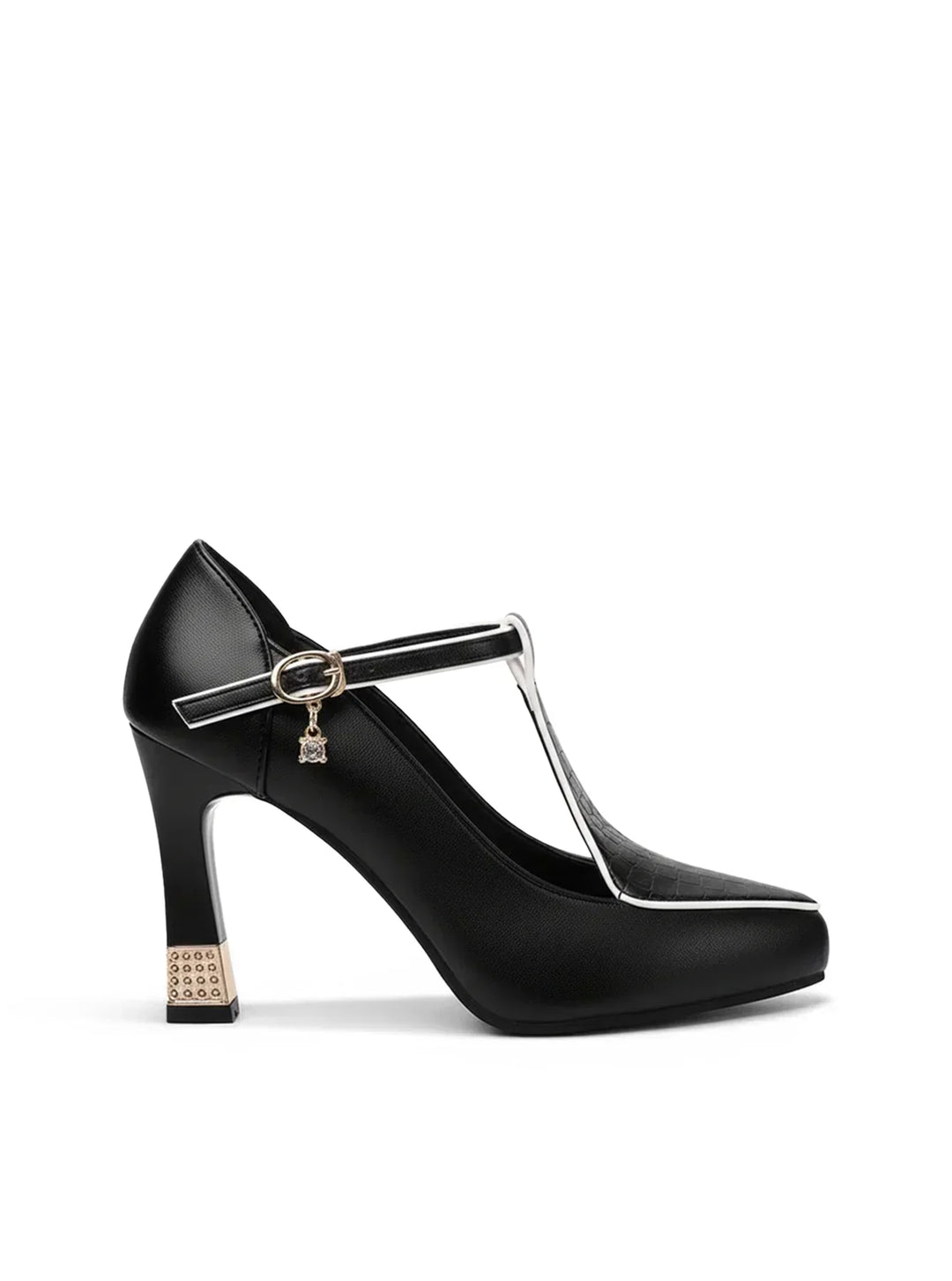 Monroe  T-Bar Jewel Pumps