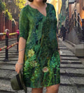 Saskia V-Neck Dress: Fresh Spring Elegance