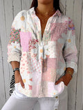 Aisha  Pastel Patchwork Blouse