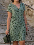 Odette Printed  Dress: Effortless Everyday Comfort