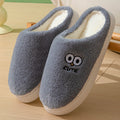 Big-Eyes Cartoon Slippers, Non-Slip Plush for Couples