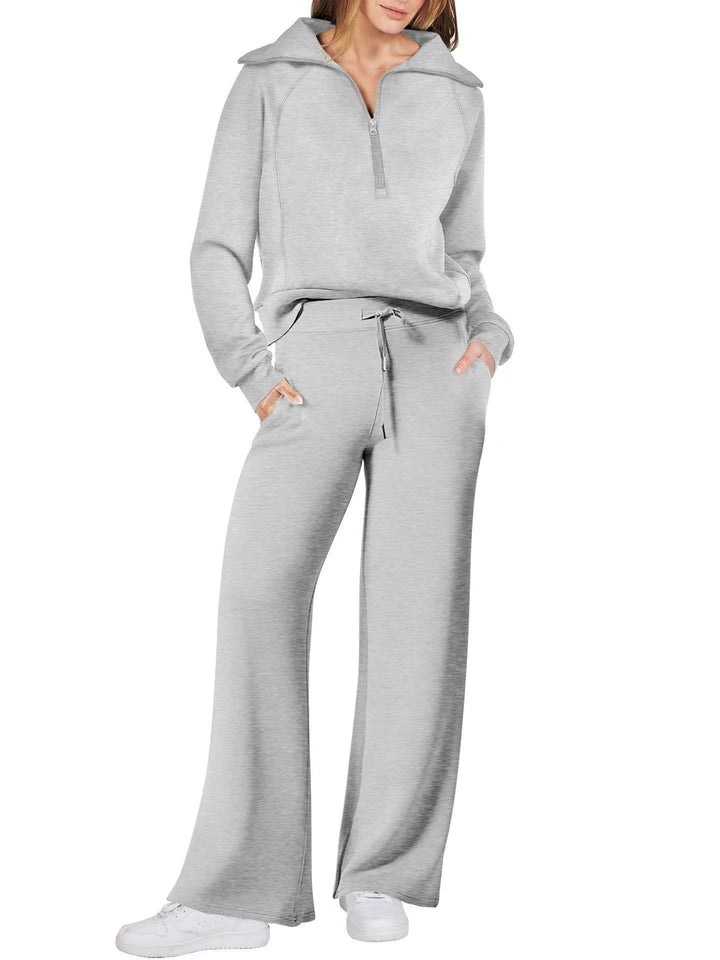 Casual Sports 2-Piece Set for Women, Autumn Winter Outfit