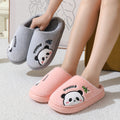 Cute Panda Slippers with Thick Cushioned Sole for Couples
