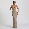 Monroe Maxi Dress - Plum Brown