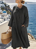 Cerys Solid A-Line Dress: Effortless Casual Elegance