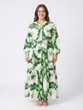 Florence | Long Sleeve Tie Waist Tiered Maxi Dress