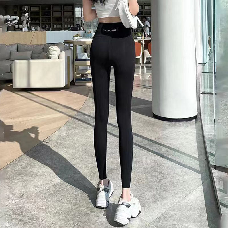 Fleece-Lined Leggings for Women, High-Waist Thermal Winter Pants