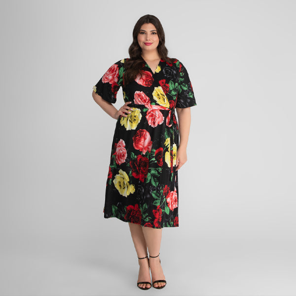 Melody Faux Wrap Dress - Sale!