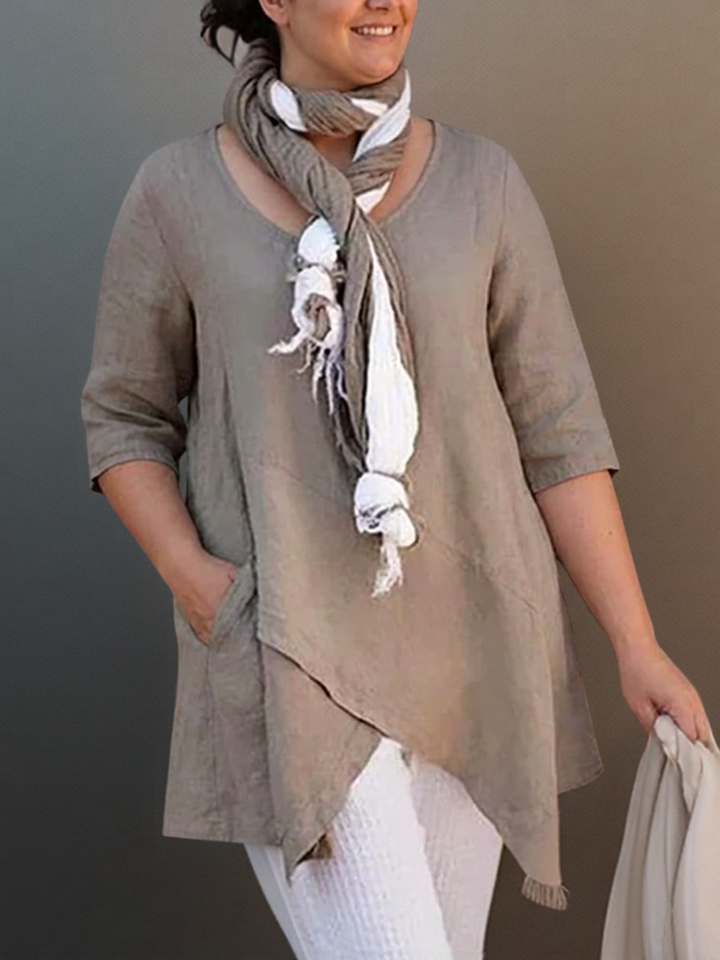 MaggieCasual A-Shape Wrap Tunic