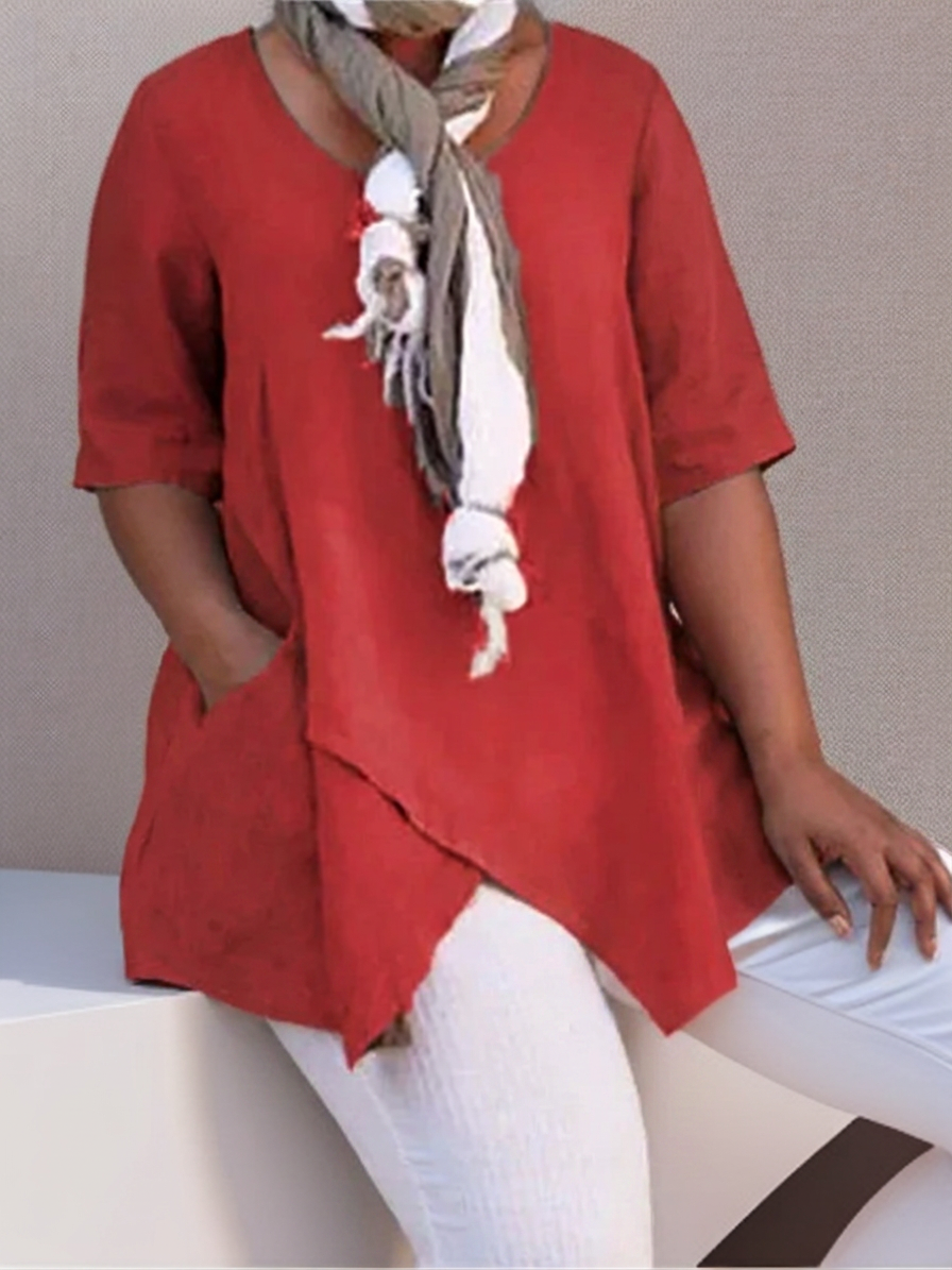 MaggieCasual A-Shape Wrap Tunic