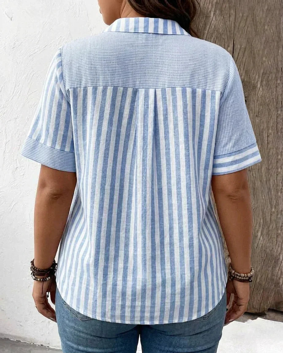 Frankie | Soft Striped Blouse