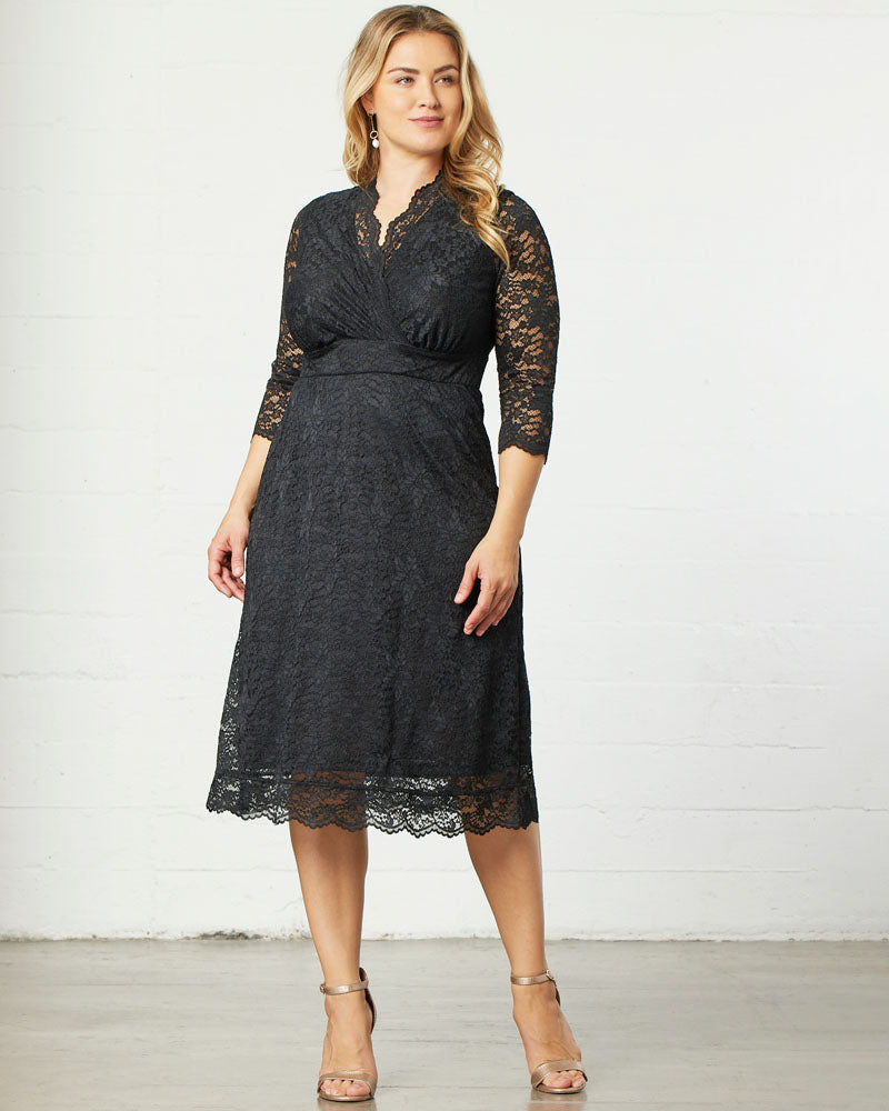Scalloped Boudoir Lace Dress