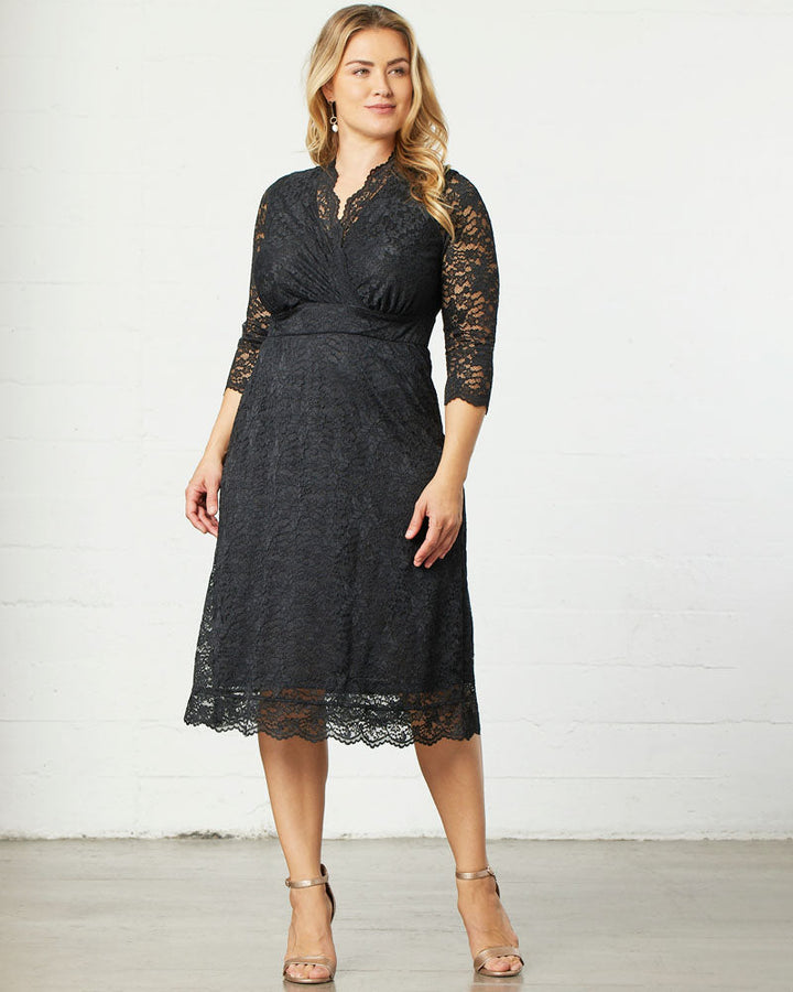 Scalloped Boudoir Lace Dress