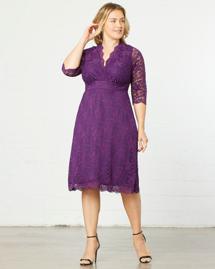 Scalloped Boudoir Lace Dress