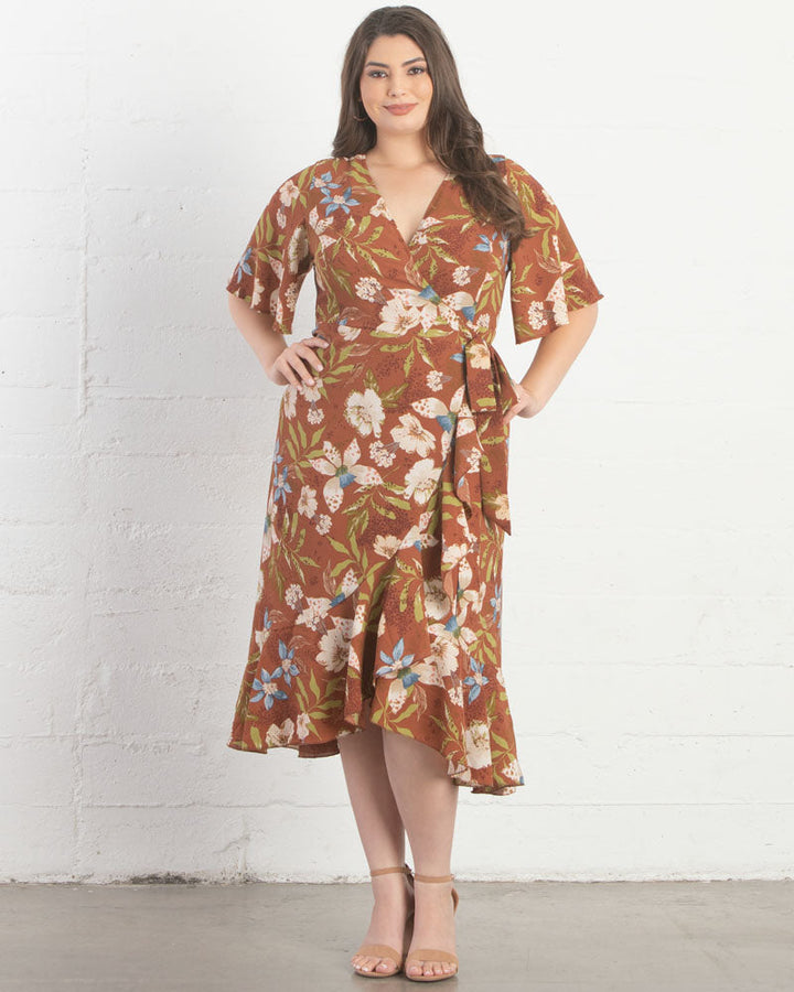 Chloe Crepe Wrap Dress - Final Sale!