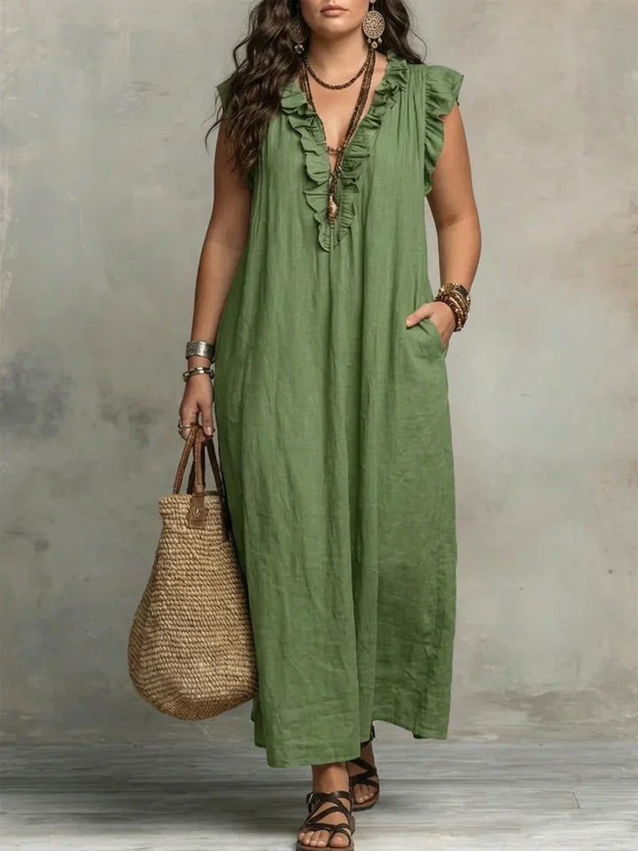 Esm | Boho Ruffle Maxi Dress