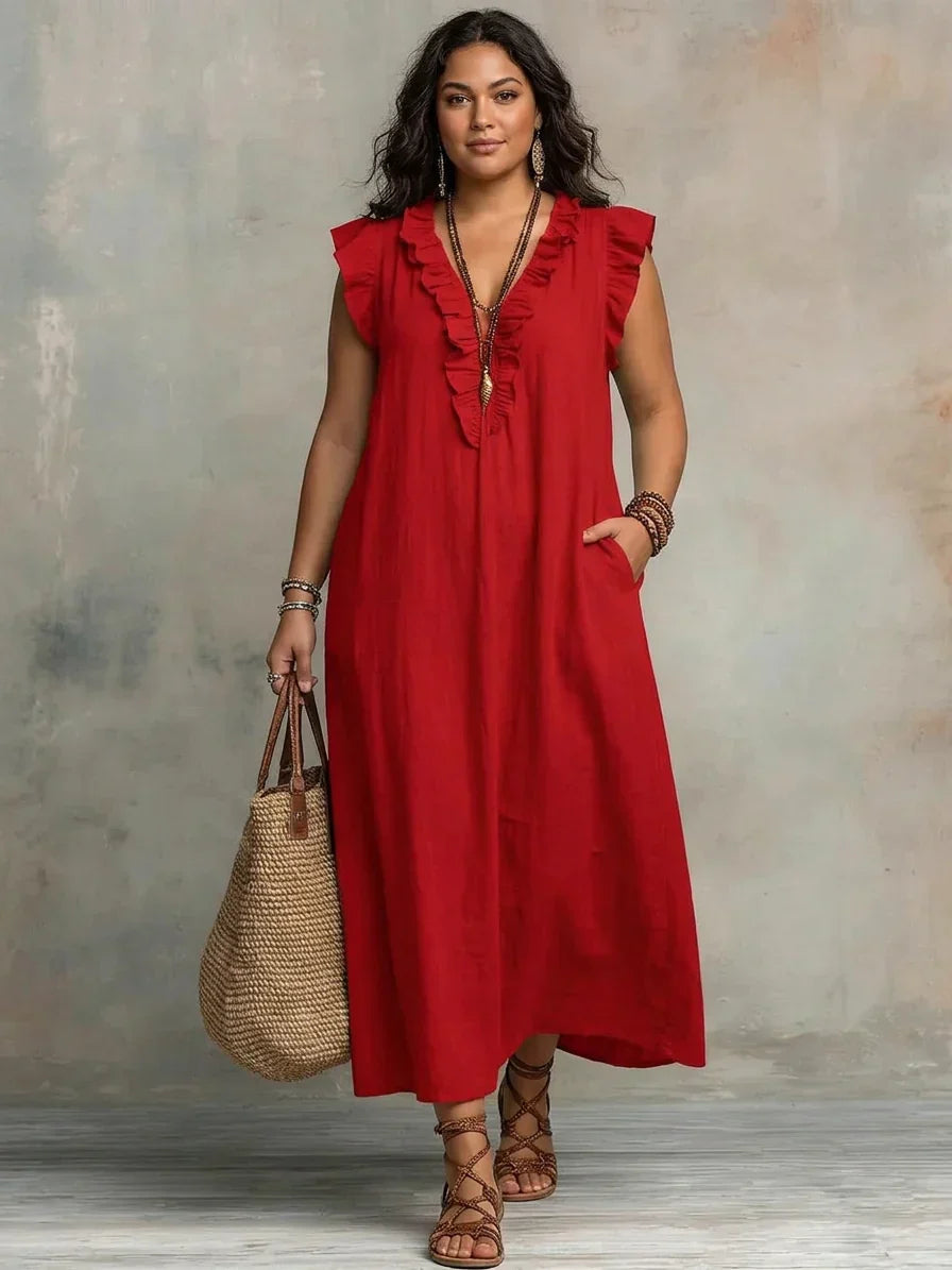 Esm | Boho Ruffle Maxi Dress