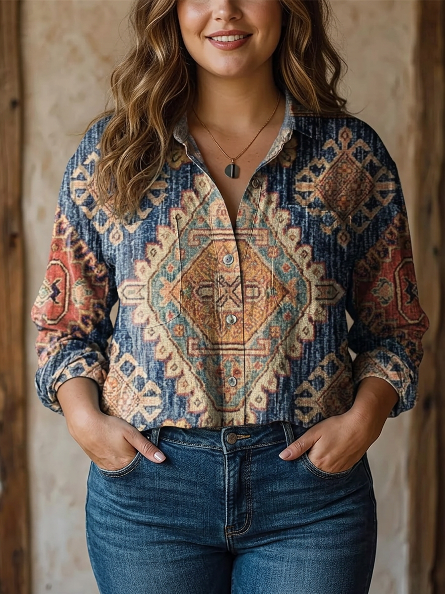 Anwen | Vintage Floral Art Print Casual