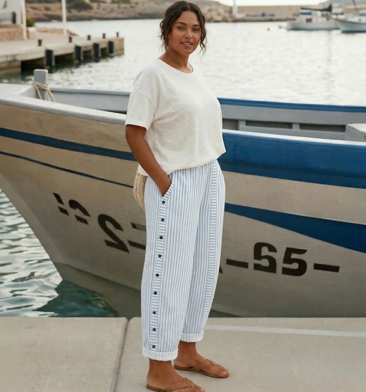 Cerys | Stylish Summer Striped Pants