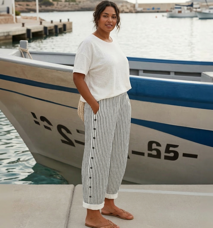 Cerys | Stylish Summer Striped Pants