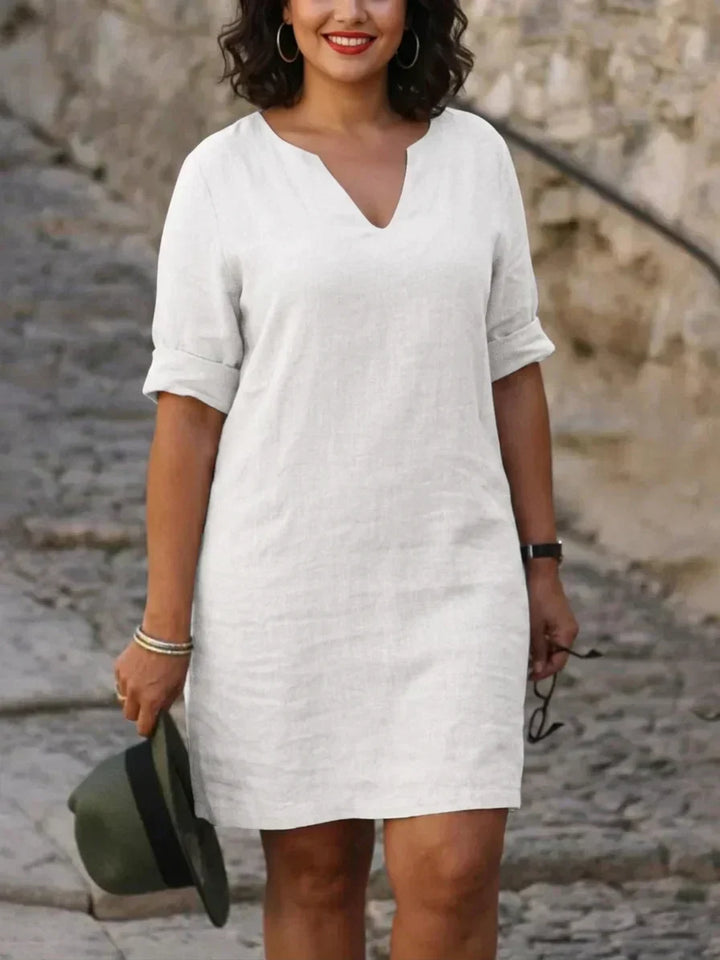 Coraline - Relaxed V-Neck Dress