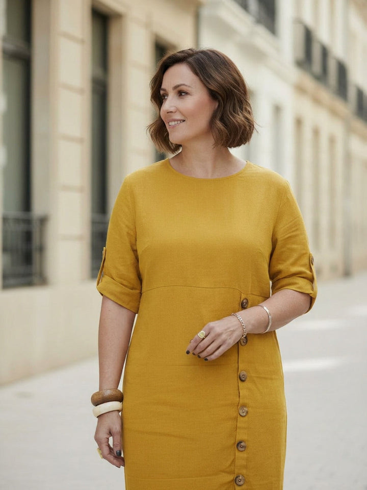 Esm - Linen Elegance Dress