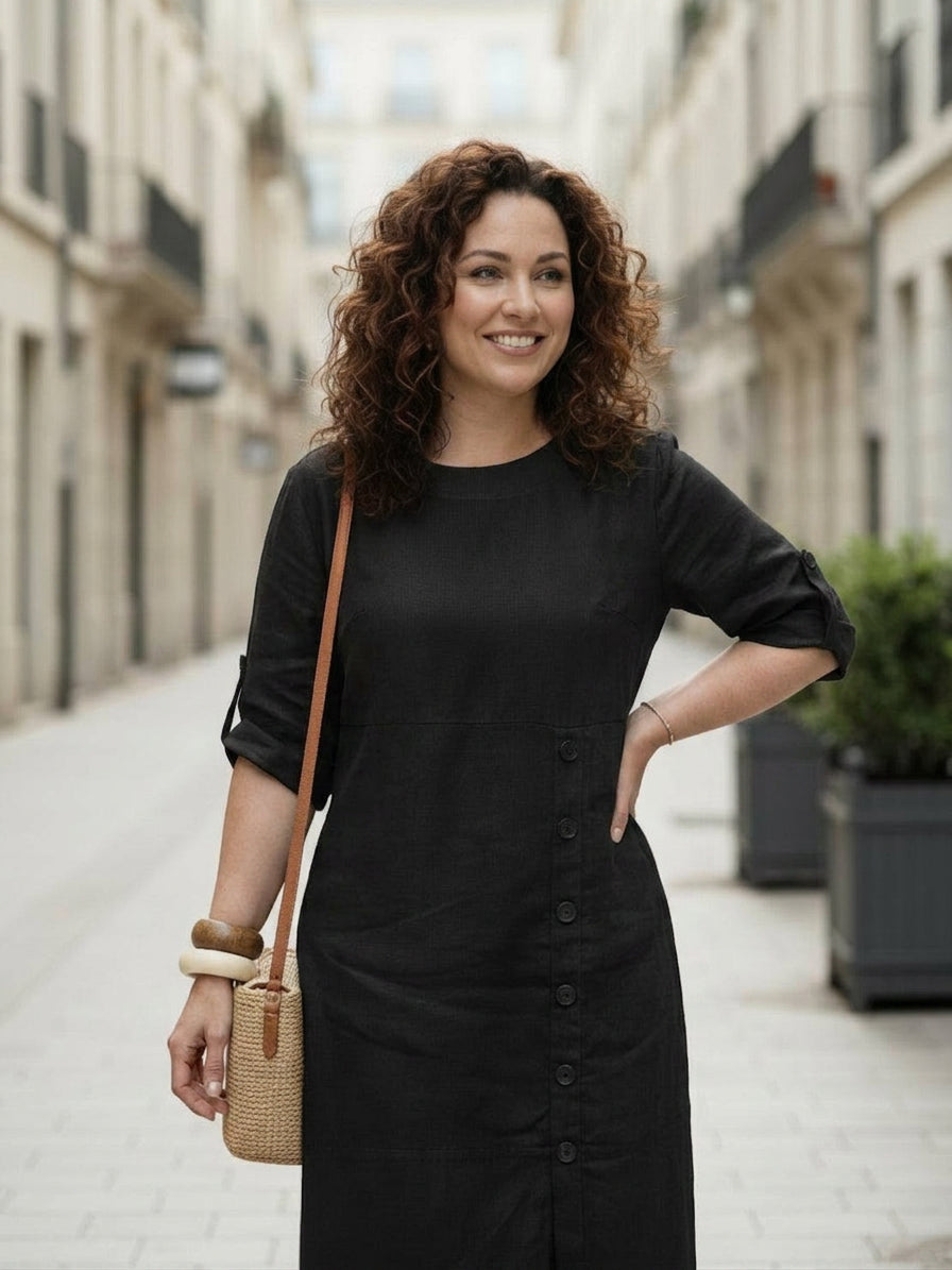 Esm - Linen Elegance Dress