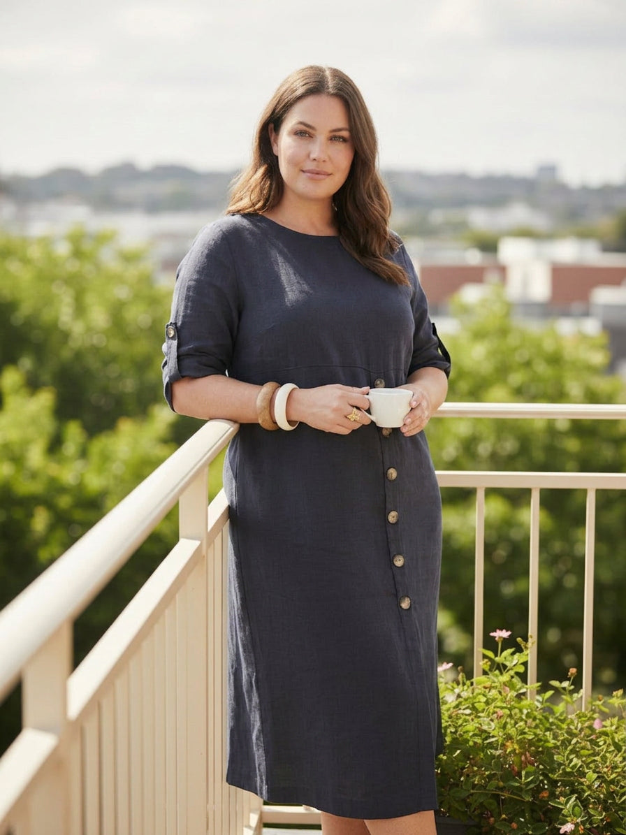 Esm - Linen Elegance Dress