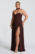 Opaline Maxi Dress - Plum Brown